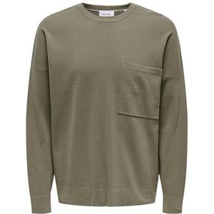 Only & Sons - ONSLAMAI - Trui - Donkerbeige - Knitwear