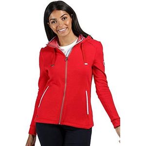 Ramana fleece van coolweave katoen met capuchon met hele rits en zakken