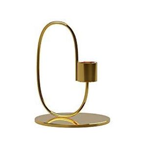 Cooee Design Swoop Brass kandelaar, roestvrij staal, messing, 10 cm