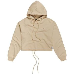 G-STAR RAW STM Oversized Cropped HDD SW Wmn LS sweatshirt met capuchon, beige (Brown Rice D24961-7809-d309), L voor dames, beige (Brown Rice D24961-7809-d309), L