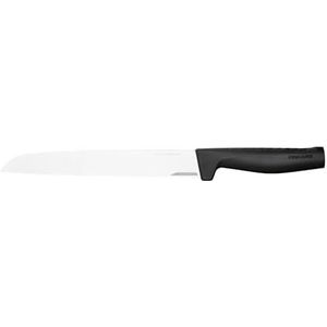 Fiskars Hard Edge Broodmes 22cm - Gekarteld lemmet - LZR-EDG Snijkant - Softouch Greep