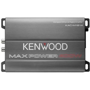 Kenwood KAC-M1814 4-kanaals compacte Bridgeable Marine/Motorsports 400W Max Power Digitale Versterker