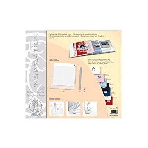 Ursus 71510000 - beschermhoesset voor scrapbook albums, hoezen ca. 30,5 x 30,5 cm, inlegbladen en sluitschroeven