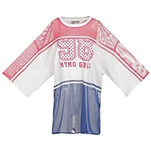 libbi Dames Shirt 13730066, Neon Roze Wit Blauw, L, Neon Roze Wit Blauw, L