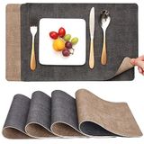 Myir - JUN - Dubbelzijdige Placemat - Kunstleer - Afwasbaar - Antifouling en Antislip