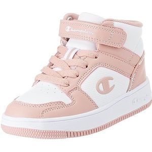 Champion Rebound 2.0 Mid G PS, sneakers voor meisjes, wit/roze (WW018), 33 EU, Bianco Rosa Ww018