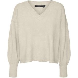 VERO MODA Dames Vmjupiter Ls V-Neck Pullover Bf Gebreide Trui, berk, XS
