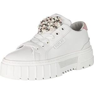 Replay Disco Vanity 2 Sneakers voor dames, 186 White LT PINK, 36 EU, 186 Wit Lt Roze, 36 EU