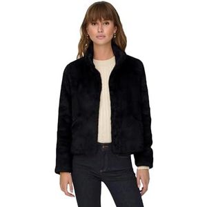 Bestseller A/S ONLNEWVIDA Faux FUR Jacket CC OTW jas, zwart, L, Schwarz, L