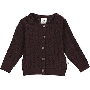 Müsli by Green Cotton Baby Boys Knit Cable Cardigan Sweater, Coffee, 98