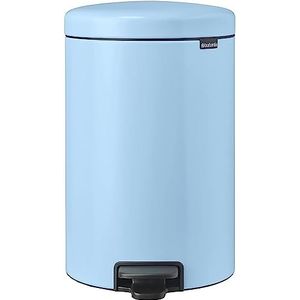 Brabantia NewIcon Prullenbak, Kunststof Binnenemmer, Dreamy Blue, 20 Liter