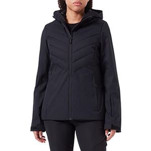 4F SKI Jacket KUDN003 Jeans Deep Black, M voor dames, Diepzwart, M