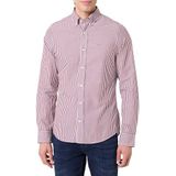 GANT - Overhemd - Rood/Wit - Slim Fit - Lange Mouw - Gestreept