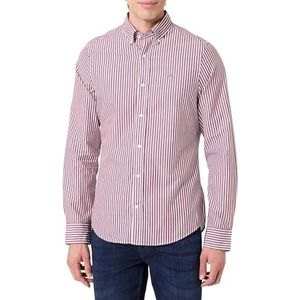 GANT - Overhemd - Rood/Wit - Slim Fit - Lange Mouw - Gestreept