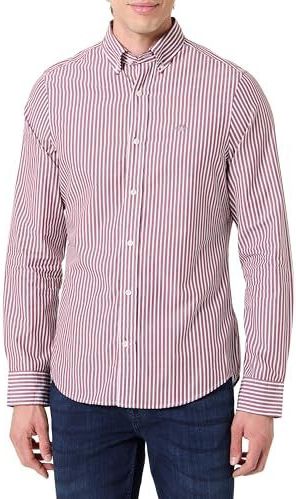 GANT - Overhemd - Rood/Wit - Slim Fit - Lange Mouw - Gestreept