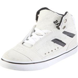 Globe The Heathen Hi GBHEATHI Uniseks sneakers voor volwassenen, Wit Wit Suede Zwart, 48 EU