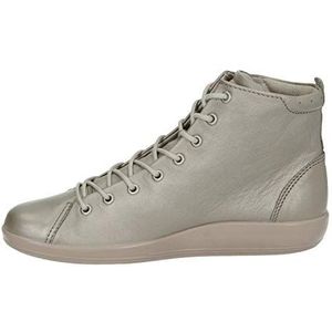 ECCO Zachte 2.0' Low-Top Sneakers voor dames, Grijze steen Metallic, 39 EU