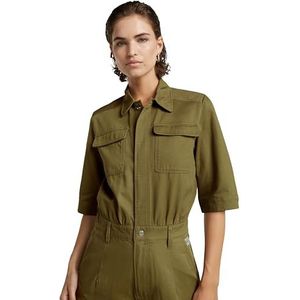 Jumpsuit - Effen - Katoen - Lange Lengte - Normale Pasvorm