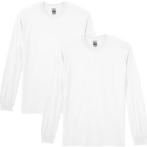 Gildan Overhemd voor heren, Wit, S