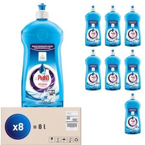 dr.Prakti Professioneel vaatwasmiddel, droog serviesgoed met streepvrije glans 1 l, multiverpakking 8 stuks