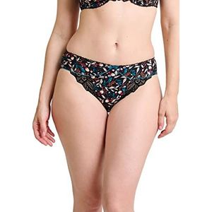 Sans Complexe Noemie 60PAH18 Slip, bloemenpatroon, zwart, 42 dames