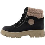 TOM TAILOR Veterlaarsjes  bruin / zwart