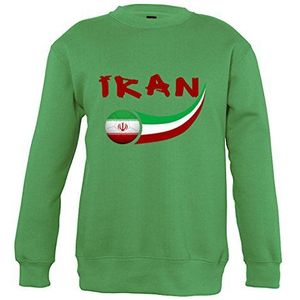 supportershop 6 sweatshirt Iran 6 unisex kinderen, groen, fr: M (maat fabrikant: 6 jaar)