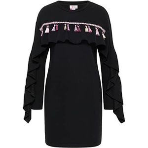 MAHISHA Dames sweatjurk 21325334-MA01, zwart, XXL, sweatjurk, XXL