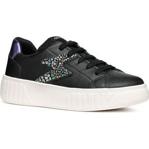 Geox - Mikiroshi - Sneakers - Effen Leereffect - Suède-achtig Materiaal