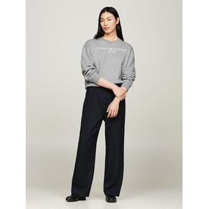 Tommy Hilfiger Dames MD CORE ontspannen rechte broek WW0WW39725, andere casual broeken, blauw, 34, Blauw (Woestijnhemel), 60