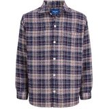 JACK & JONES Jorgreene Thread Check Overhemd Ls, Ocean Cavern, L