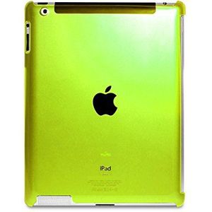 Puro Crystal Neon beschermhoes achterkant voor iPad en iPad 2 groen