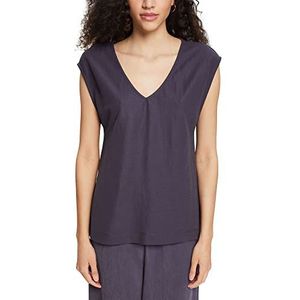 ESPRIT T-shirt voor dames, 010/antraciet, XS