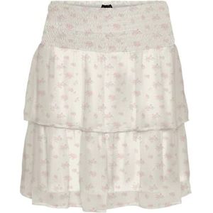VERO MODA Dames Vmsmilla Hw Smock Short Rok WVN Ga, wit (bright white), L