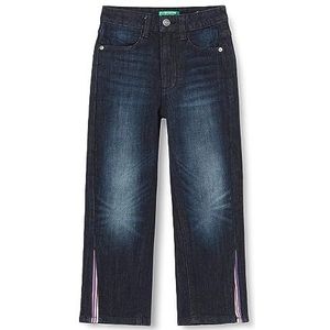 United Colors of Benetton Jeans voor meisjes en meisjes, Donkerblauw Denim 901, 130
