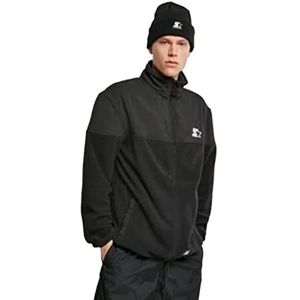 STARTER BLACK LABEL Heren Starter Polarfleece jas, zwart, L