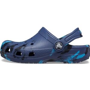 Crocs Unisex Kids Classic gemarmerde klomp T klomp, marine Multi, 27/28 EU