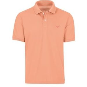 TRIGEMA Dames poloshirt met knoopsluiting - Deluxe piqué-kwaliteit - halve mouw - 527601, apricot, M