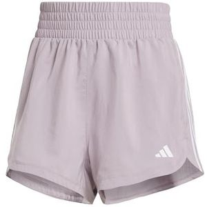 adidas Vrouwen Pacer Training 3 Strepen Geweven Hoge Stijging Korte Shorts, L, 3 inch Zwart, Zwart, L