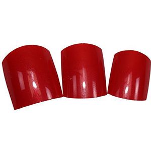 World of Nails-Design teennagels wijnrood 100 stuks in tipbox