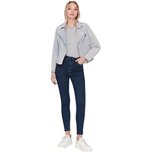 Trendyol Skinny jeans voor dames, marineblauw, 40, marineblauw, 66