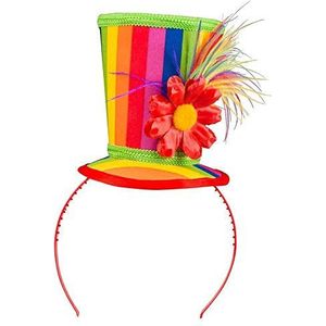 Boland 55510 - Diadeem Blossom, Tiara met mini hoedje, kostuum accessoire voor carnaval, verjaardag of themafeest, clownshoed, accessoire voor carnavalskostuums
