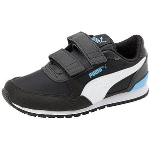 PUMA St Runner V3 Nl V Ps Sneakers voor kinderen, uniseks, Puma Black PUMA White Regal Blue, 32 EU