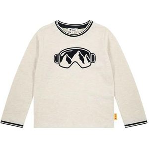 Steiff T-shirt met lange mouwen EU maat 92, Sesam, sweatshirt met lange mouwen, kinderpullover, lange mouwen, babybovendeel, ideaal basic shirt, comfortabel en zacht, wasmachinebestendig, sesam, 92