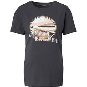 Supermom T-shirt voor dames met korte mouwen Dream Escape, Antraciet - P652, 32 NL