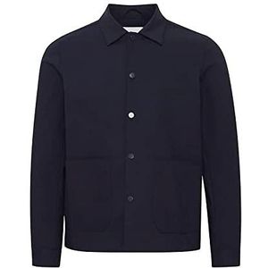 Casual Friday Heren CFJohann Stretch Shacket Jacket, 194013 / Dark Navy, S, 194013/Dark Navy, S