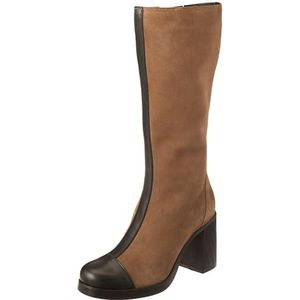 Fly London Susi022fly over-de-knie laars voor dames, Zwarte Taupe, 36 EU