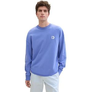 TOM TAILOR Denim Sweatshirt voor heren, 30104 - Blueberry Blue, L