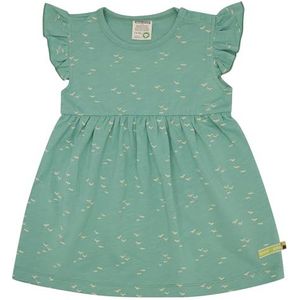 loud + proud Jurk Slub Jersey, bedrukt, van biologisch katoen, GOTS-gecertificeerd, bamboo, 74-80