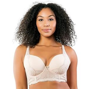 PARFAIT Pearl P6091 Longline Plunge beha voor dames, volledige busted,Cameo roze, 85C